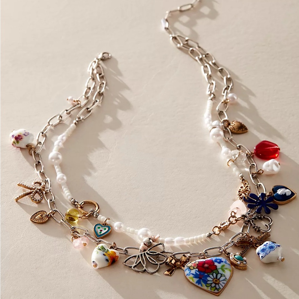 Free people Maxamillion Charm Necklace
